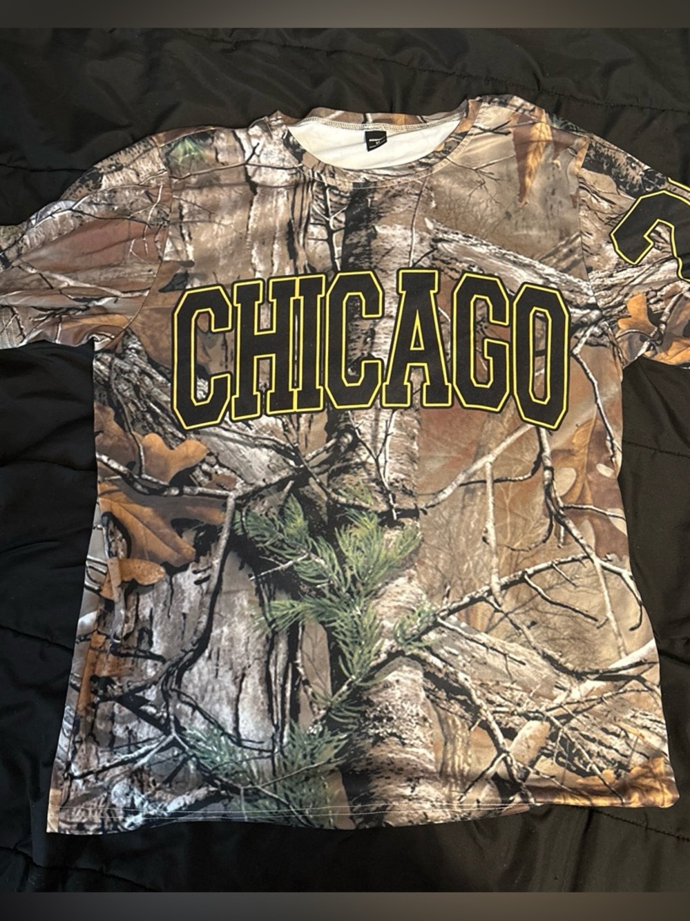 NFINITY Brown Green Black Camo Graphic Tee